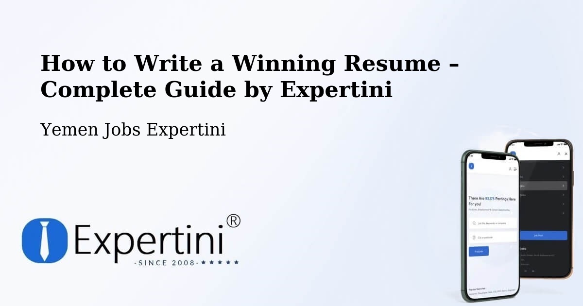 Resume Writing Guide for Job Seekers – Ain - Ain, Yemen Jobs Expertini