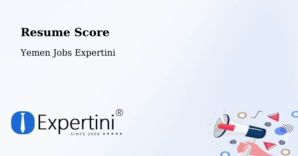 Resume Score & Job Description Match Tool – Ain - Yemen Jobs Expertini